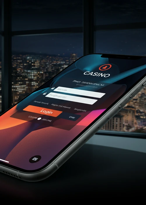 Secure login page interface for Vegastars Casino displaying user credentials input fields and advanced encryption indicators.